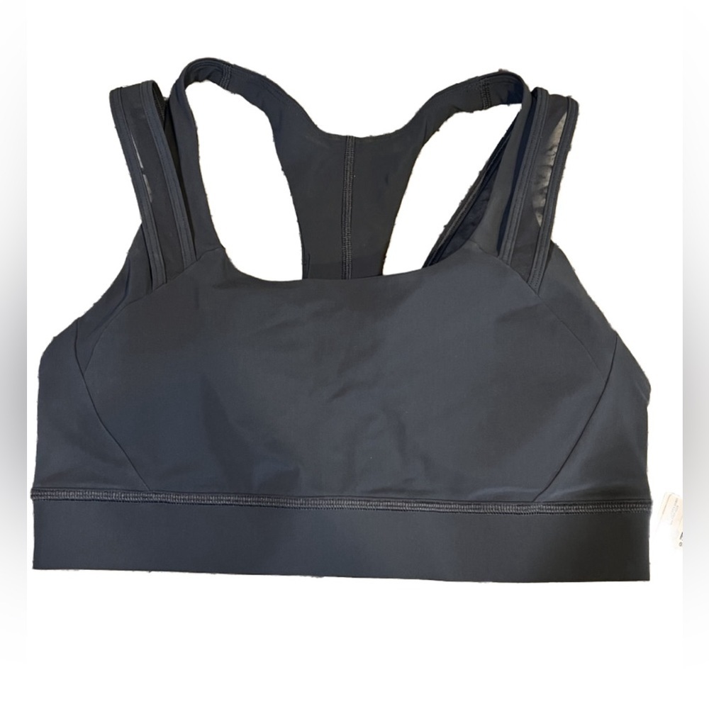 LULULEMON 🌟 Athletica GEARED TO TRAIN Bra Medium Support Graphite Gray 8 A/B - Picture 5 of 7